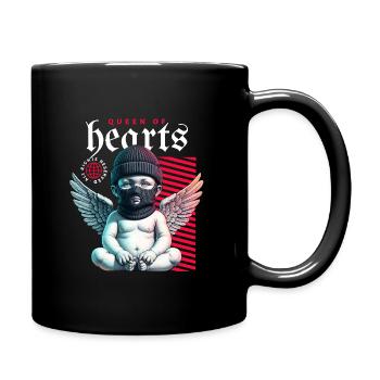 Reine de Cœur - Mug uni - noir - Droite