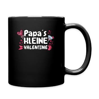 Le petit valentin de papa - Mug uni - noir - Droite