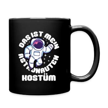 Das Ist Mein Astronauten Kostüm - Tasse einfarbig - Schwarz - Rechts