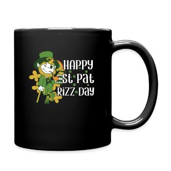 Bonne fête de la Saint-Pat Rizz Journée drôle de Patrick - Mug uni - noir - Droite