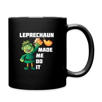 Leprechaun m’a fait le faire - Mug uni - noir - Droite