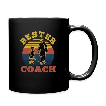 Best Coach Dad Hockey - Full Colour Mug - black - Right