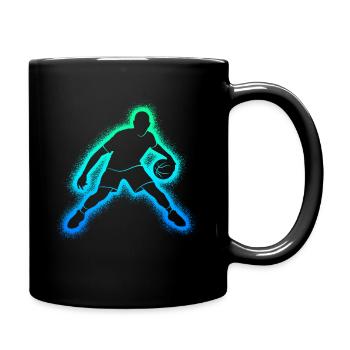 Joueurs de basket-ball Basket-ball Hommes Basketball - Mug uni - noir - Droite