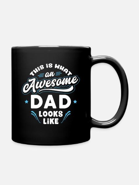 This Is What An Awesome Dad Looks Like - Tasse einfarbig - Schwarz