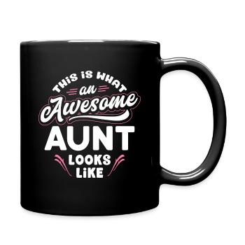 C'est ce que ressemble une tante géniale - Auntie - Mug uni - noir - Droite