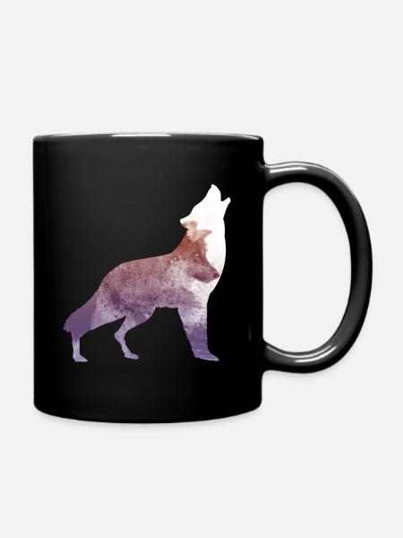 wolf - Full Colour Mug - black