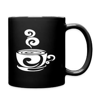 coffee white - Full Colour Mug - black - Right