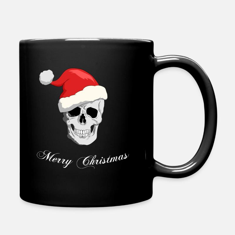 Crâne de Noël - Mug uni - noir