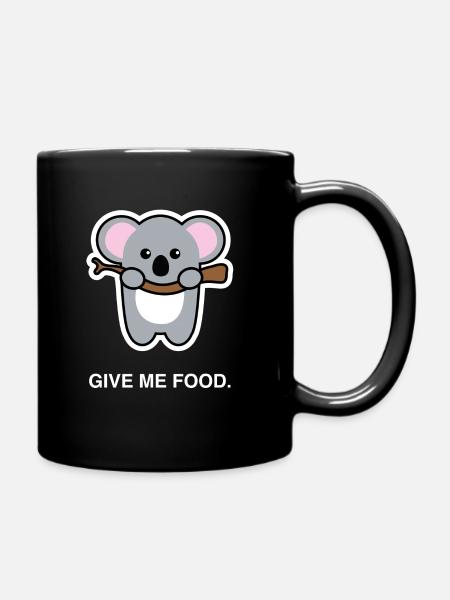 Bébé koala affamé sur l'arbre - idée cadeau - Mug uni - noir