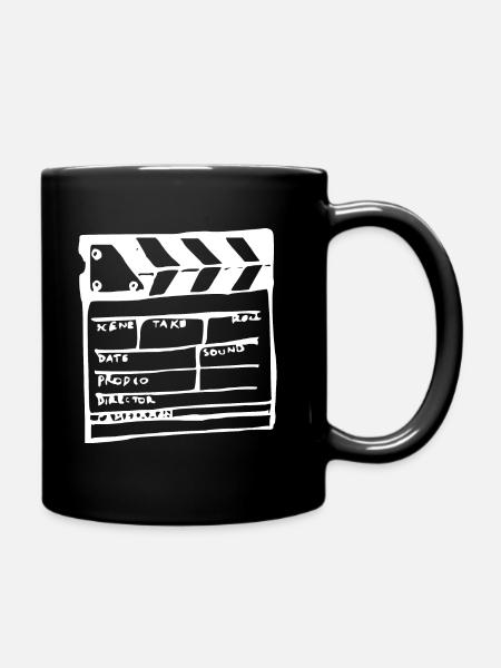 Filmklappe Klappe Kameramann Geschenkidee - Tasse einfarbig - Schwarz