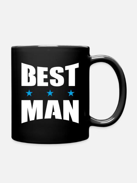 Best man best man groomsman bachelor party JGA - Full Colour Mug - black
