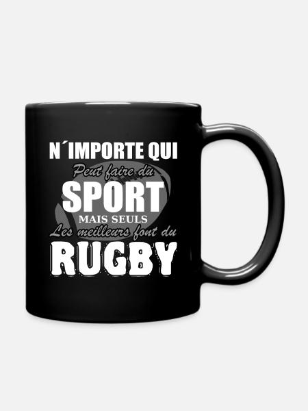 Rugby Shirt • Les Meilleurs sportifs font du Rugby - Mug uni - noir