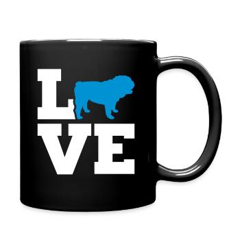 English Bulldog - Full Colour Mug - black - Right
