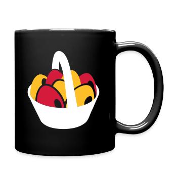Ostern - Tasse einfarbig - Schwarz - Rechts