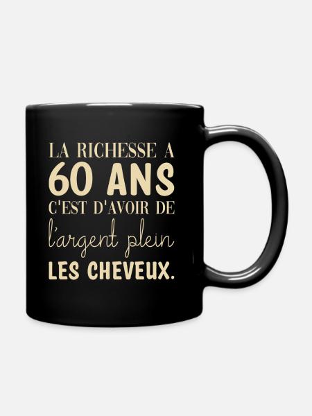 60 ans anniversaire - Mug uni - noir