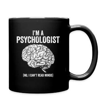 Psychologie psychologue thérapeute cadeau psyché - Mug uni - noir - Droite