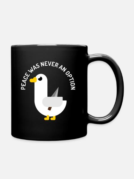 Peace was never an option - Full Colour Mug - black