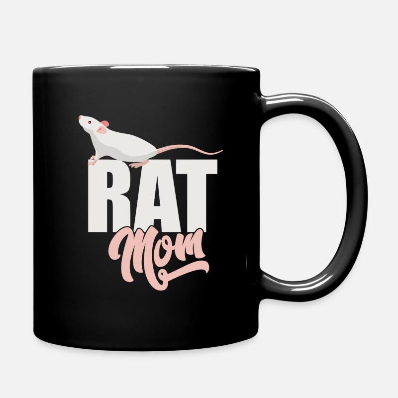 Ratte - Ratte Mama - Tasse einfarbig - Schwarz