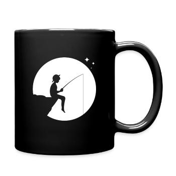 angler - Tasse einfarbig - Schwarz - Rechts