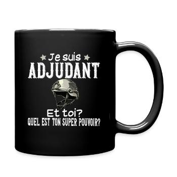Adjudant Militaire Armée Métier Super Pouvoir - Mug uni - noir - Droite