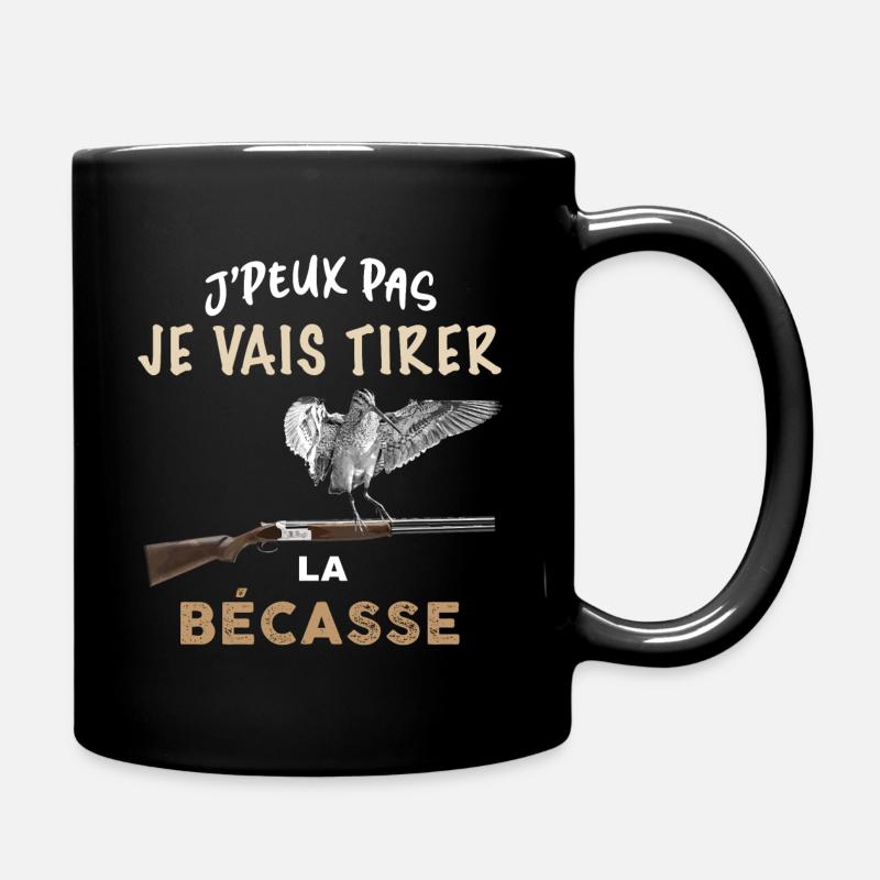 Chasseur tirer la becasse humour bécassier - Mug uni - noir