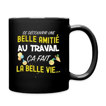 Collègue amitié Au travail Cadeau Entreprise - Mug uni - noir - Droite