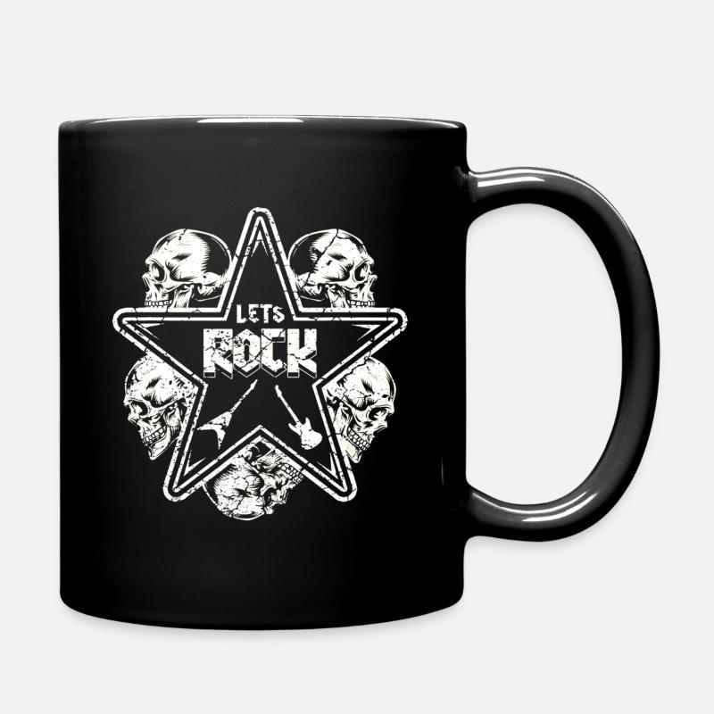Let's Rock - Tasse einfarbig - Schwarz