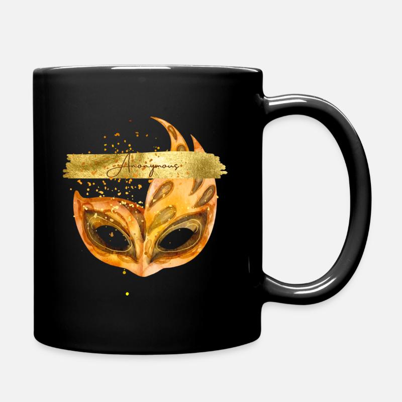 Anonymous mask. - Full Colour Mug - black