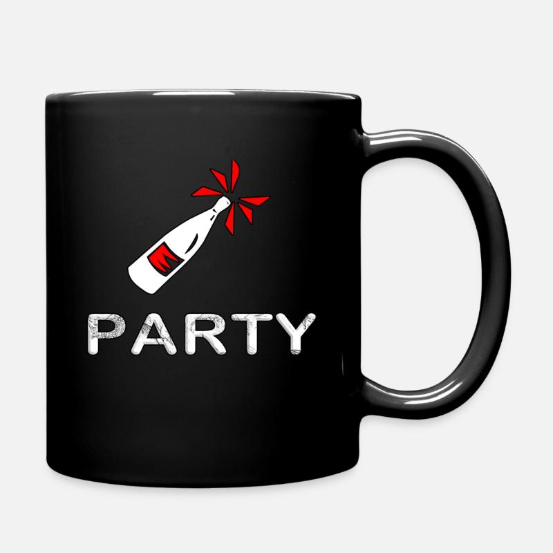Party - Tasse einfarbig - Schwarz