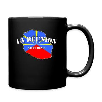 La Réunion Saint Denis Drapeau Réunionnais - Mug uni - noir - Droite