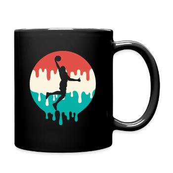 basketball player basketball dripping basketball player - Full Colour Mug - black - Right