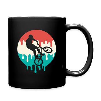 BMX Rider Cycliste Cascade Vélo BMX - Mug uni - noir - Droite