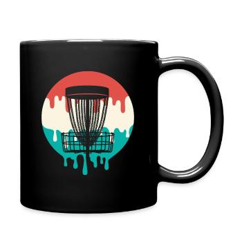 Discgolfer triefend Discgolf Spieler Disc Golf - Tasse einfarbig - Schwarz - Rechts