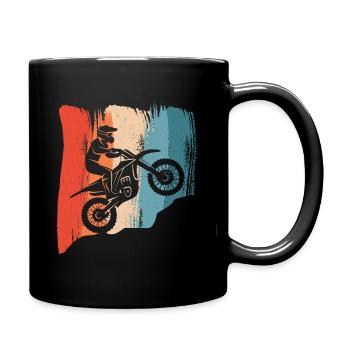 Moto Vintage Motorsport Dirtbike Motocross - Mug uni - noir - Droite