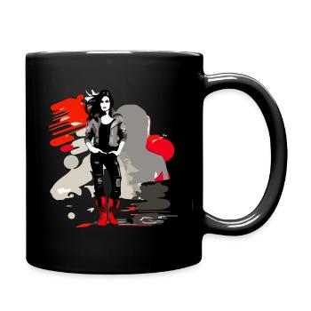 The biker - Full Colour Mug - black - Right