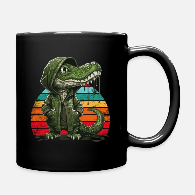 Cool Crocodile - Tasse einfarbig - Schwarz