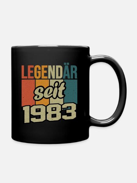 40. Geburtstag Mann Frau 40 Jahre 1983 Deko Lustig - Tasse einfarbig - Schwarz