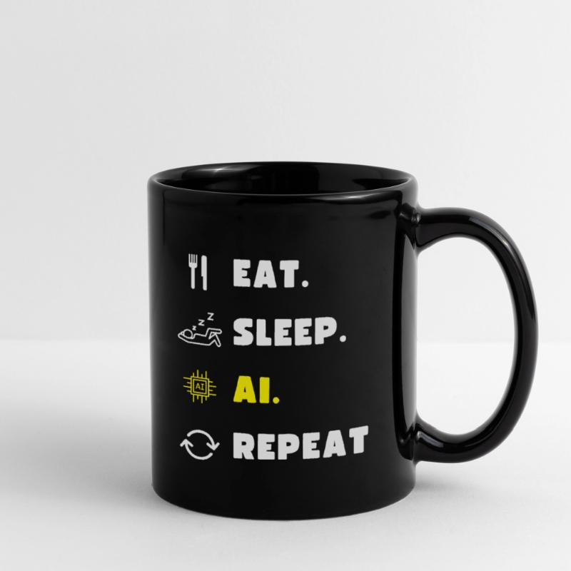 AI Artificial Intelligence Coding Gift Funny Full Colour Mug