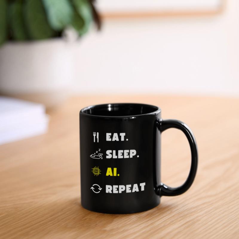 AI Artificial Intelligence Coding Gift Funny Full Colour Mug