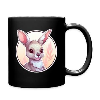 Kangaroo - Full Colour Mug - black - Right
