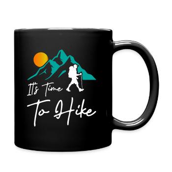 C’est le moment de faire de la randonnée - Mug uni - noir - Droite