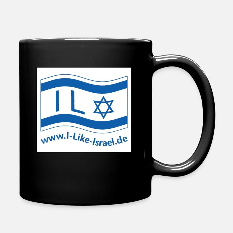 ILI - I Like Israel - Tasse einfarbig - Schwarz