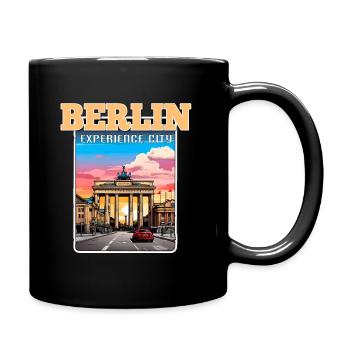 Berlin Erlebnis Stadt - Tasse einfarbig - Schwarz - Rechts
