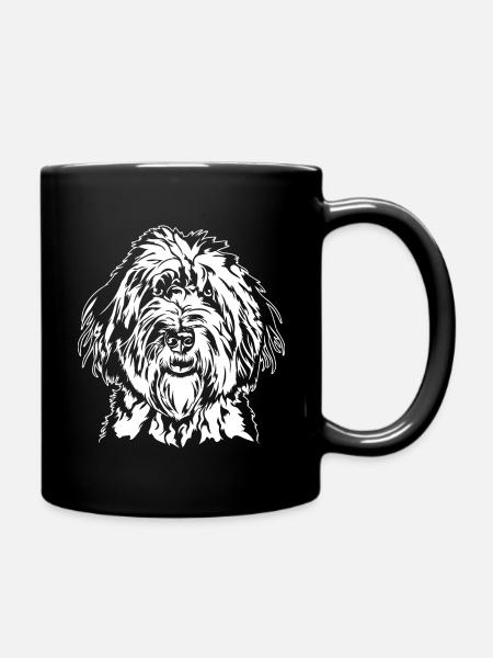 Bobtail Portrait Chien Chien Chien Berger Wilsigns - Mug uni - noir