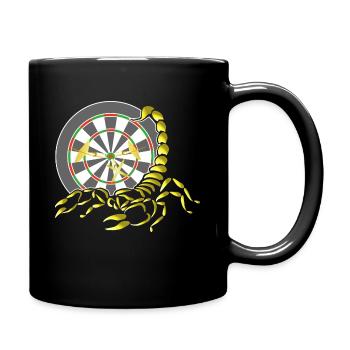 Jeu de fléchettes avec fléchettes Scorpion Motif Scorpion - Mug uni - noir - Droite