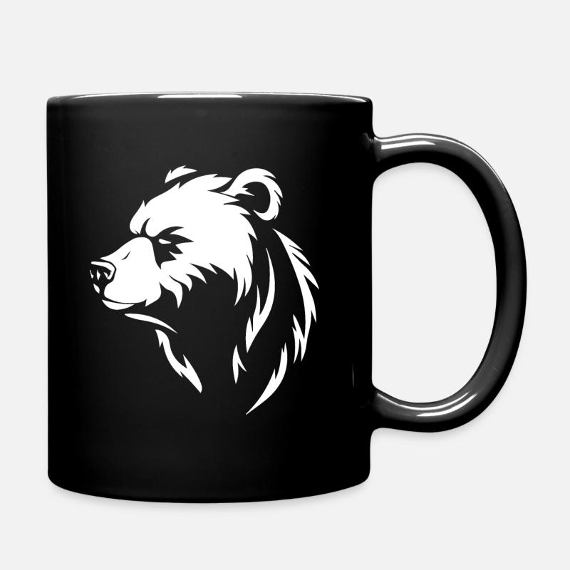 Bär - Tasse einfarbig - Schwarz