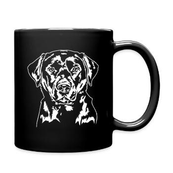 Labrador Portrait Labbi Hunde Hund Wilsigns - Tasse einfarbig - Schwarz - Rechts