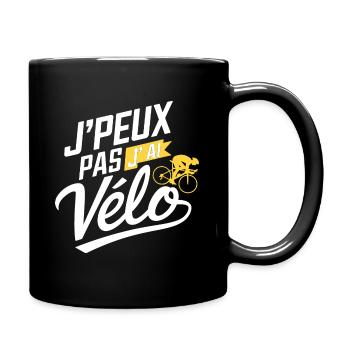 J Peux pas j ai Vélo - Mug uni - noir - Droite