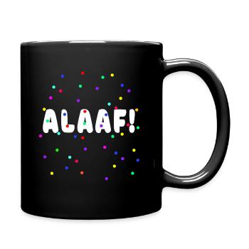 ALAAF Kostüm Karneval - Tasse einfarbig - Schwarz - Rechts