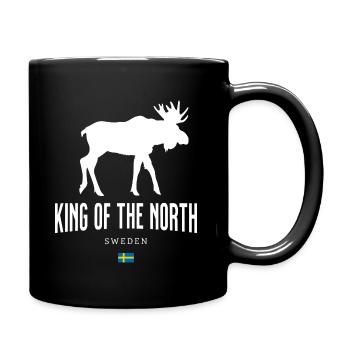 Suède - Roi du Nord - Mug uni - noir - Droite